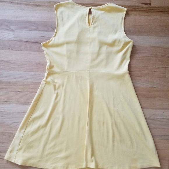NY & Company Yellow Fit and Flare Dress- XL - Picture 6 of 7